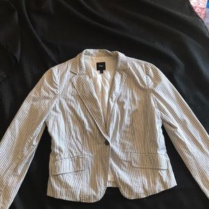 Gap Light blue/white striped blazer/jacket Size 12